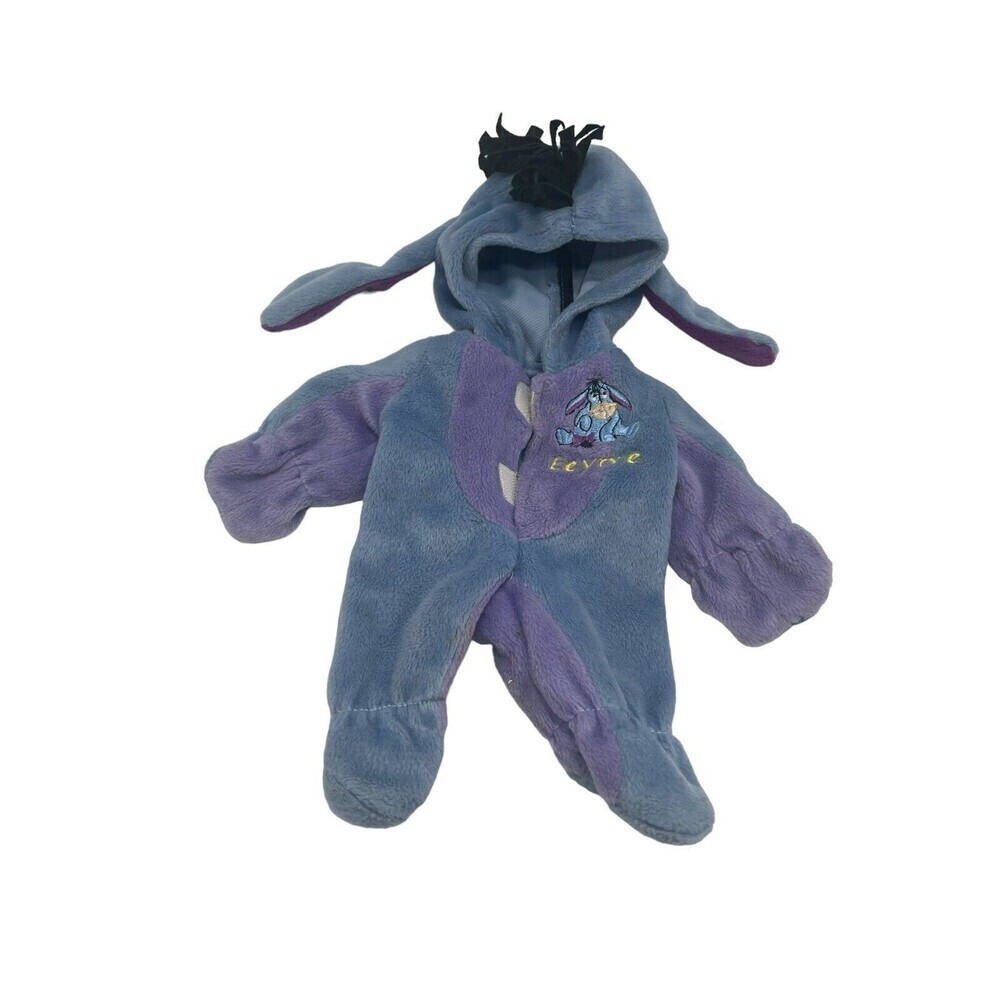 Disney Winnie The Pooh Eeyore Plush/ Doll Outfit 13” Embroidered Blue
